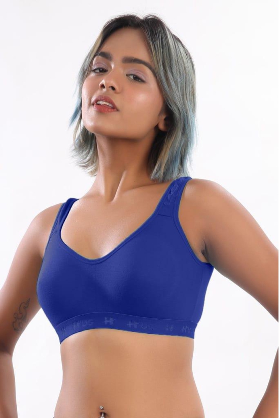 Women Hug Sports Bra Ink Blue