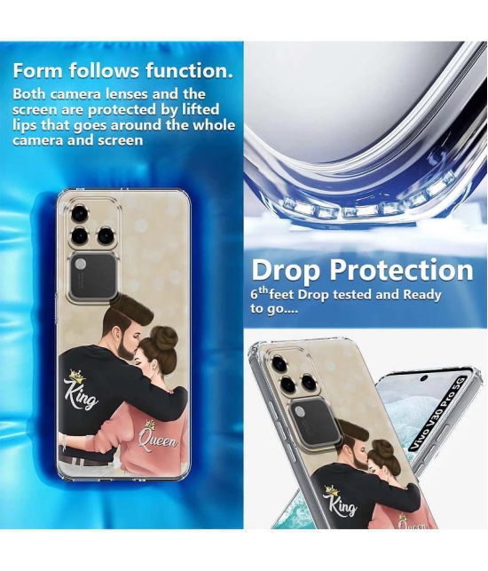 NBOX Multicolor Printed Back Cover Silicon Compatible For Vivo V30 Pro 5G ( Pack of 1 )