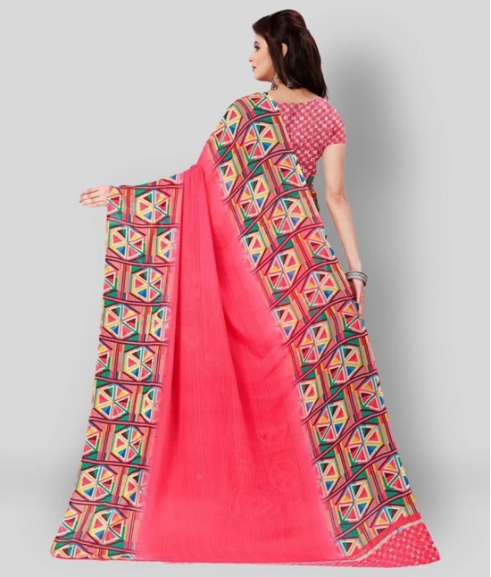 ANAND SAREES - Multicolor Georgette Saree With Blouse Piece (Pack of 1)