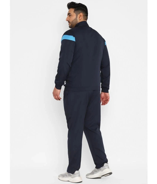 YUUKI - Navy Polyester Regular Fit Striped Mens Sports Tracksuit ( Pack of 1 ) - None