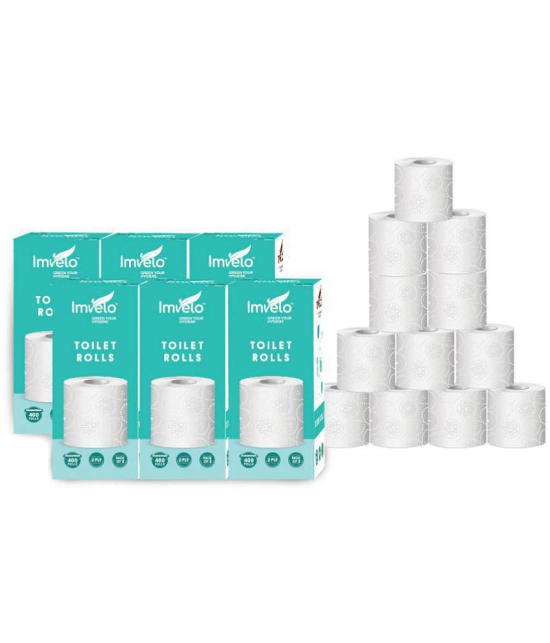 Imvelo - Paper Disposable Toilet Rolls ( Pack of 6 ) - 10m