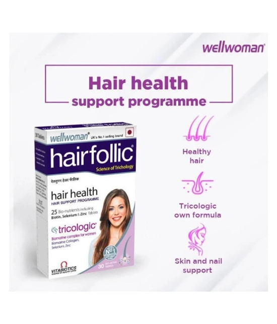 WELLWOMAN Hairfollic hair supplement 30 no.s Multivitamins Tablets