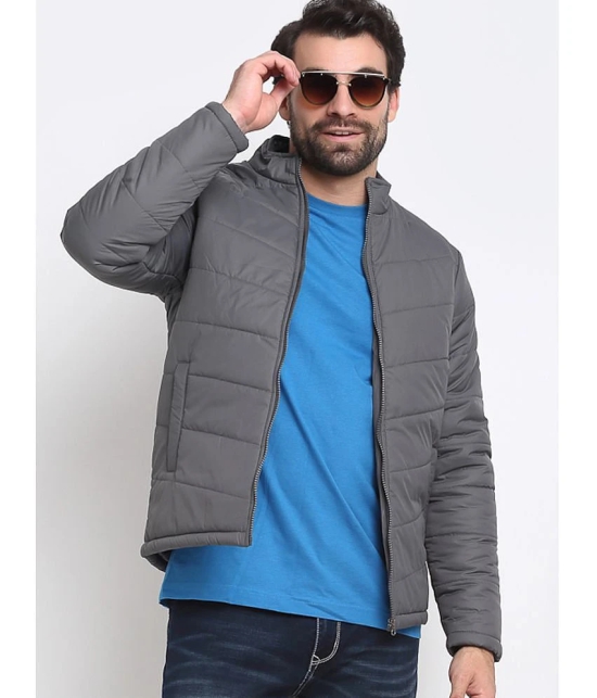 9TY3REE Polyester Mens Quilted & Bomber Jacket - Grey ( Pack of 1 ) - None