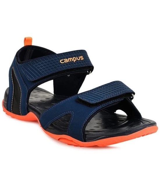 Campus - Navy Mens Floater Sandals - None