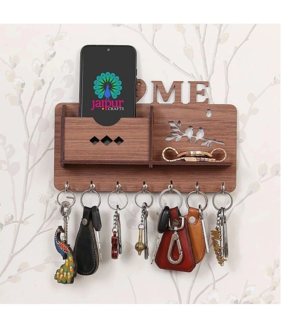 JaipurCrafts Brown Wood Key Holder - Pack of 1