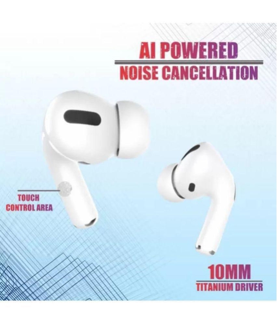 VEhop AIR Buds Bluetooth True Wireless (TWS) In Ear 20 Hours Playback Fast charging,Powerfull bass IPX4(Splash & Sweat Proof) White