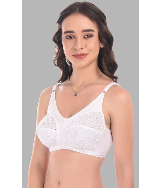 Madam - White Cotton Non Padded Womens Minimizer Bra ( Pack of 1 ) - None