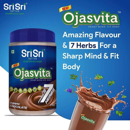 Sri Sri Tattva Chocolate Ojasvita - Sharp Mind & Fit Body, 1kg Pet Jar