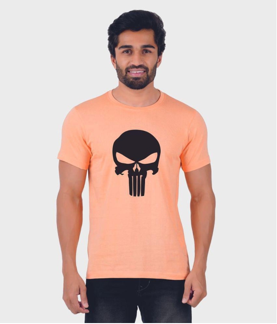 ferocious - Orange Cotton Regular Fit Men's T-Shirt ( Pack of 1 ) - None