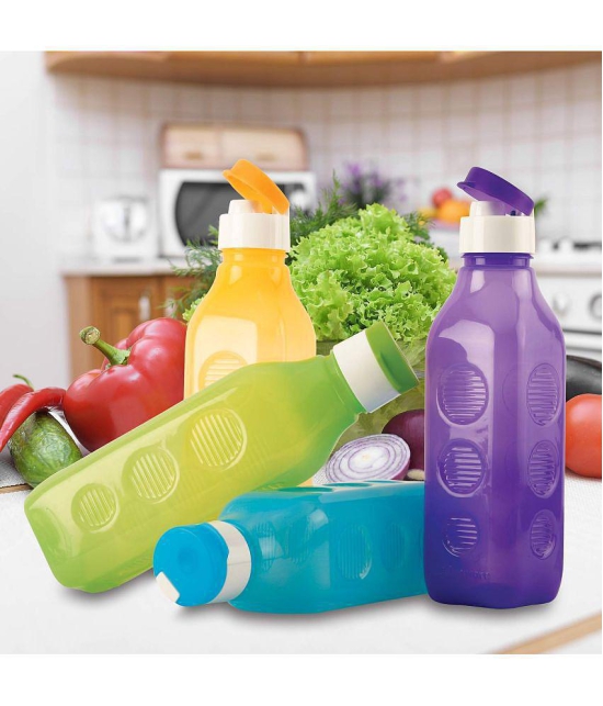 Oliveware - Multicolour Water Bottle 1000 mL ( Set of 6 ) - Multicolour