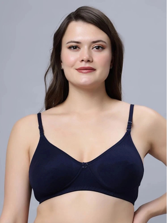 IN CARE LINGERIE Navy Blue Cotton Lightly Padded Womens Everyday Bra ( Pack of 1 ) - None