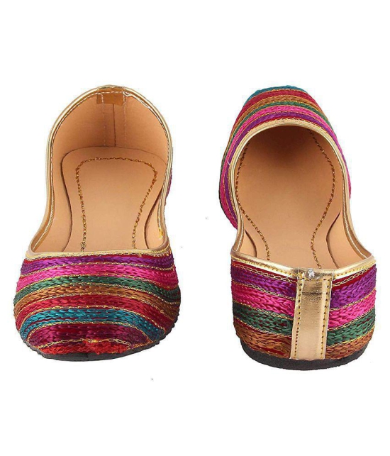 Raj Multi Color Ethnic Footwear - None