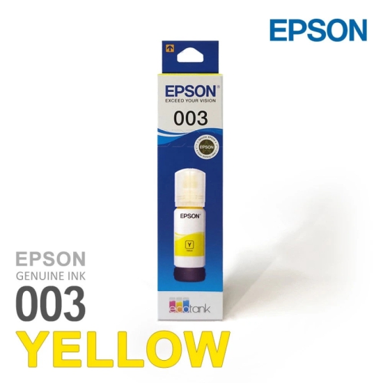 Epson 003 Yellow Genuine Ink Bottle 65 ml-Yellow