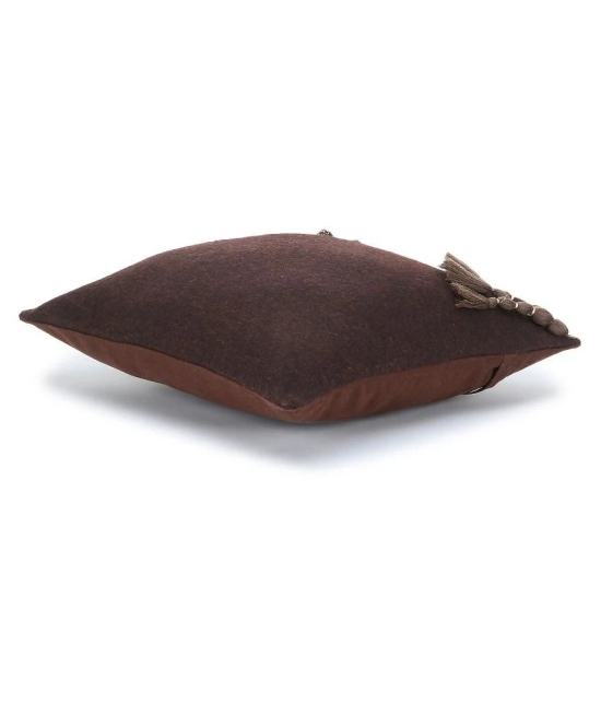 mezposh Single Others Cushion Covers 40X40 cm (16X16) - Brown