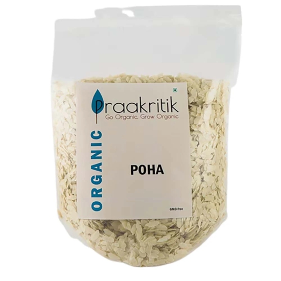 Praakritik Organic Poha, 500 Gm