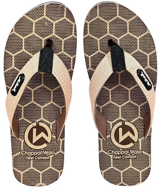 Altek - Brown Mens Thong Flip Flop - None