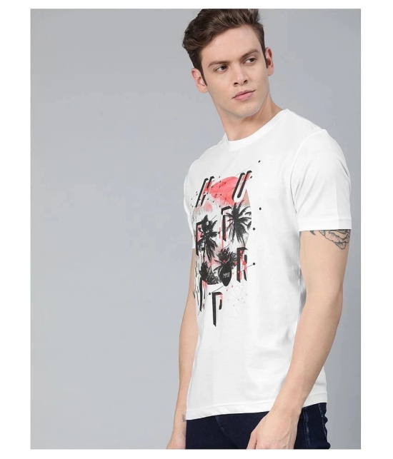 Huetrap cotton White Printed T-Shirt Single Pack - None