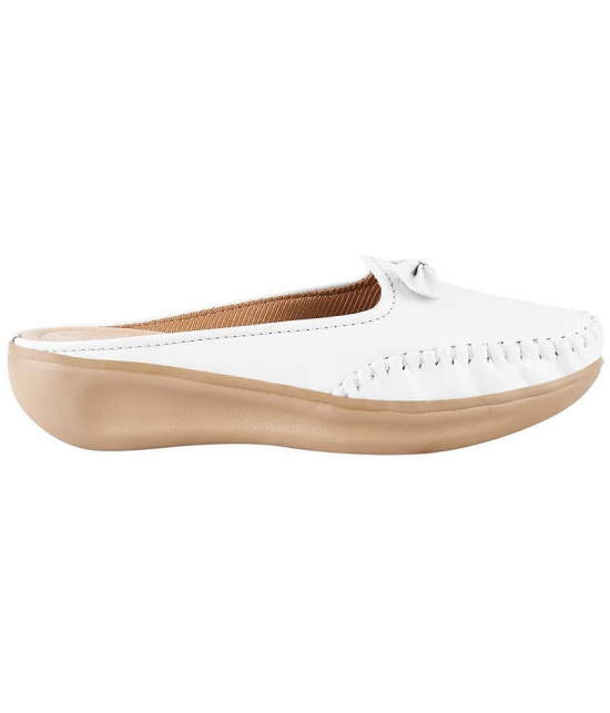 Shoetopia White Women''s Loafers - None