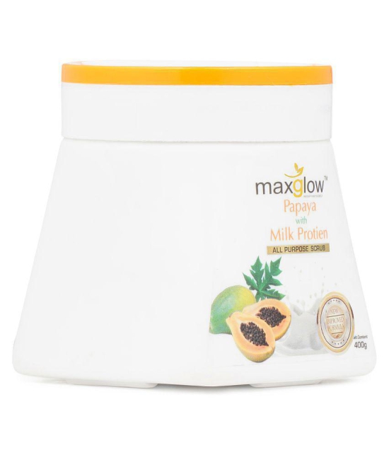 MaxGlow PAPAYA AND MILK PROTIEN SCRUB Facial Scrub 400 gm