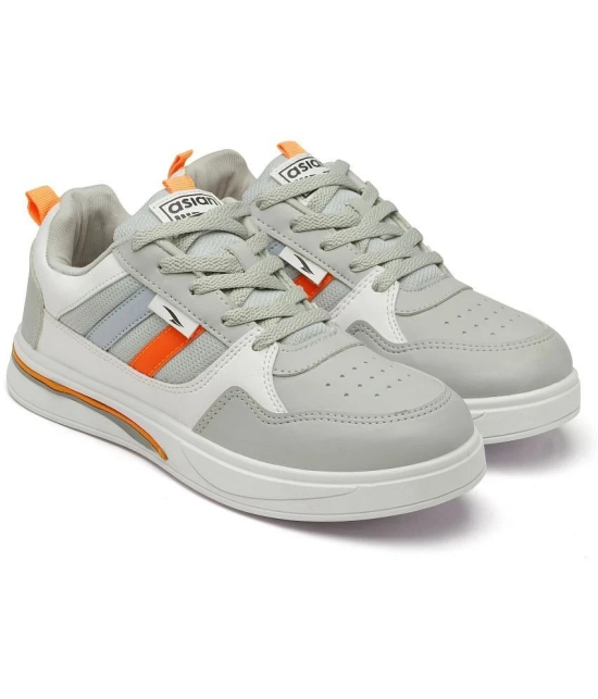 ASIAN SYDNEY-02 Light Grey Mens Sneakers - None