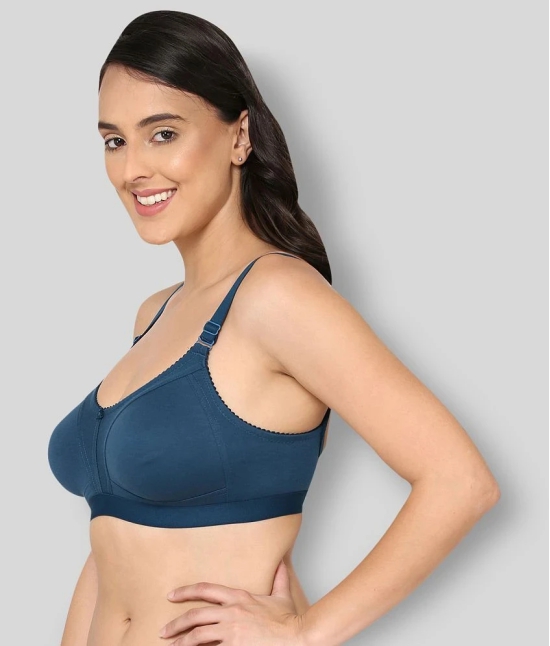 Elina - Blue Cotton Non - Padded Womens T-Shirt Bra ( Pack of 1 ) - None