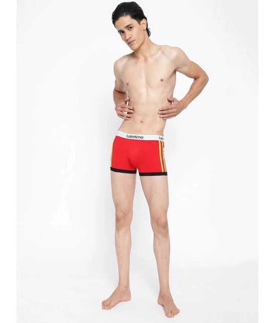 La Intimo Red Cotton Mens Trunks ( Pack of 1 ) - None