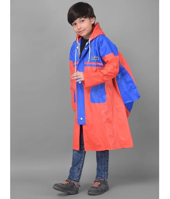 Dollar Rainguard Kids PVC Full Sleeve Solid Raincoat With Adjustable Hood and Pocket - None