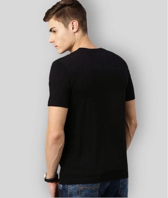 Huetrap - Black Cotton Regular Fit Mens T-Shirt ( Pack of 1 ) - None