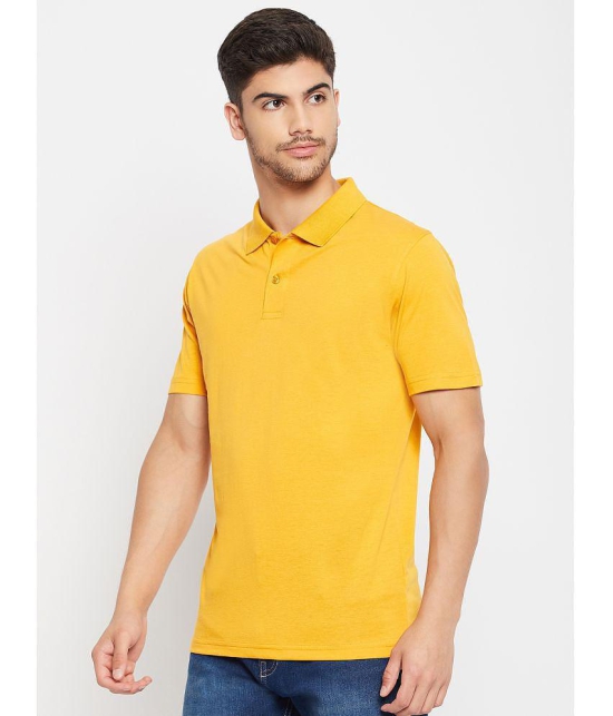 UNIBERRY - Yellow Cotton Blend Regular Fit Mens Polo T Shirt ( Pack of 2 ) - None