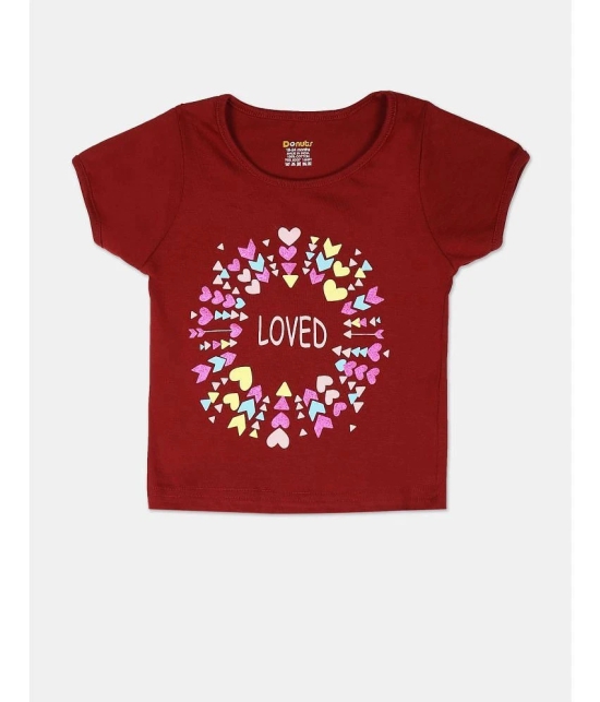 Donuts - Red Baby Girl T-Shirt ( Pack of 1 ) - None