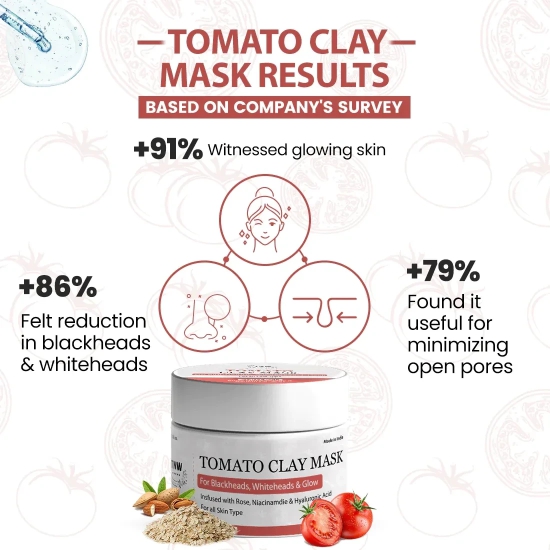 Tomato Clay Mask for Glowing & Healthy Skin