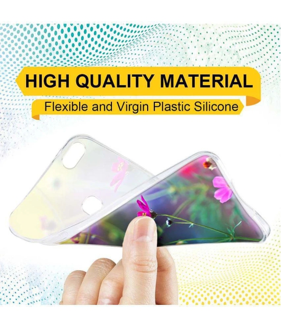 NBOX - Multicolor Silicon Printed Back Cover Compatible For Vivo Y83 ( Pack of 1 )