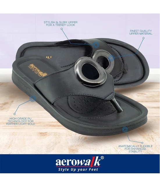 Aerowalk Black Womens Flats - None