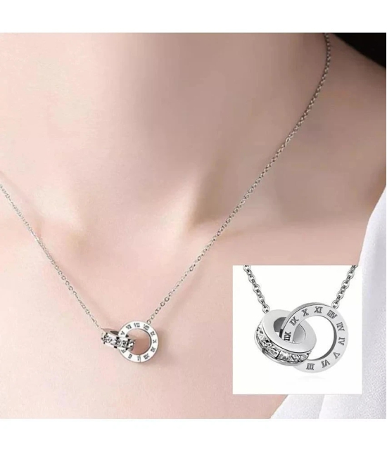 FASHION FRILL Silver Pendant ( Pack of 1 ) - Silver