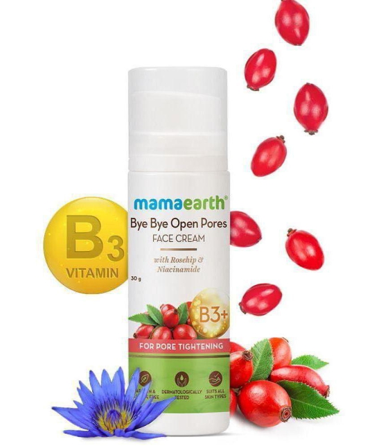 Mamaearth Bye Bye Face Cream, For Pore Tightening with Rosehip & Niacinamide - 30 g