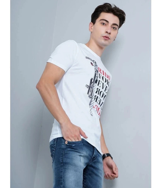 Paul Street - White Cotton Slim Fit Mens T-Shirt ( Pack of 1 ) - None