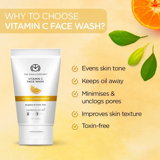 Vitamin C Face Wash | Vitamin C & Niacinamide (75ml) 75ml Face Wash at