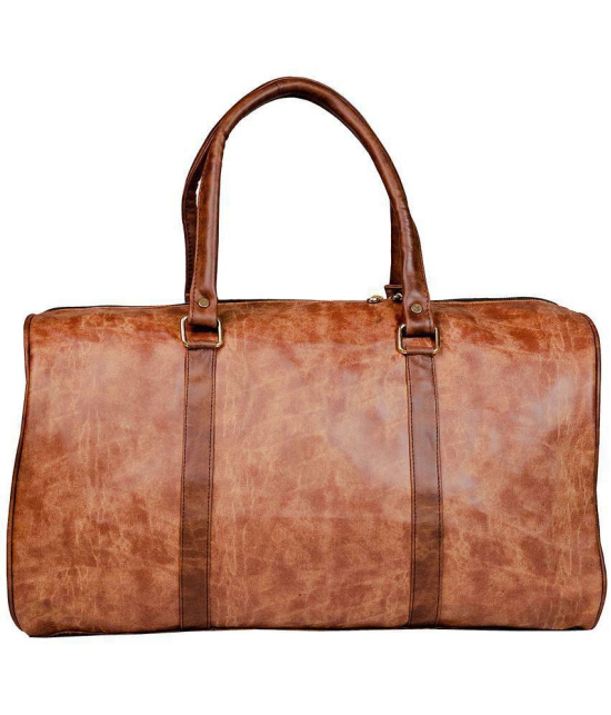 Man Arden - Tan Leather Duffle Bag - Onesize