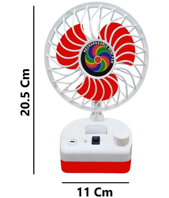 Portable Cooling Fan rechargeable battery With 7 Speed modes with led light.