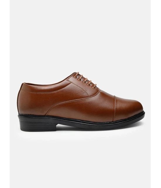 Action - Tan Mens Oxford Formal Shoes - None