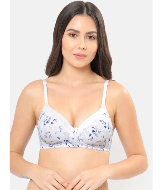 Amante - White Nylon Heavily Padded Womens Plunge Bra ( Pack of 1 ) - None