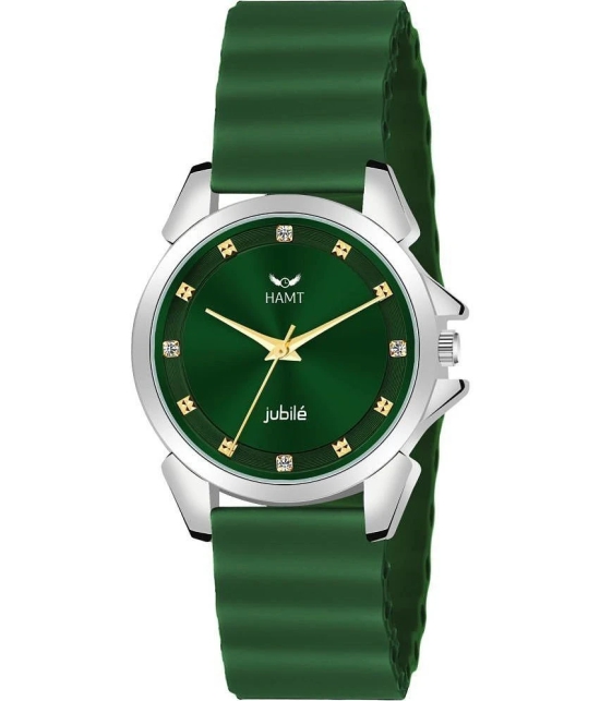 HAMT Green Silicon Analog Womens Watch