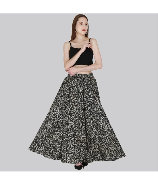 Sttoffa Black Cotton Womens Flared Skirt ( Pack of 1 ) - None