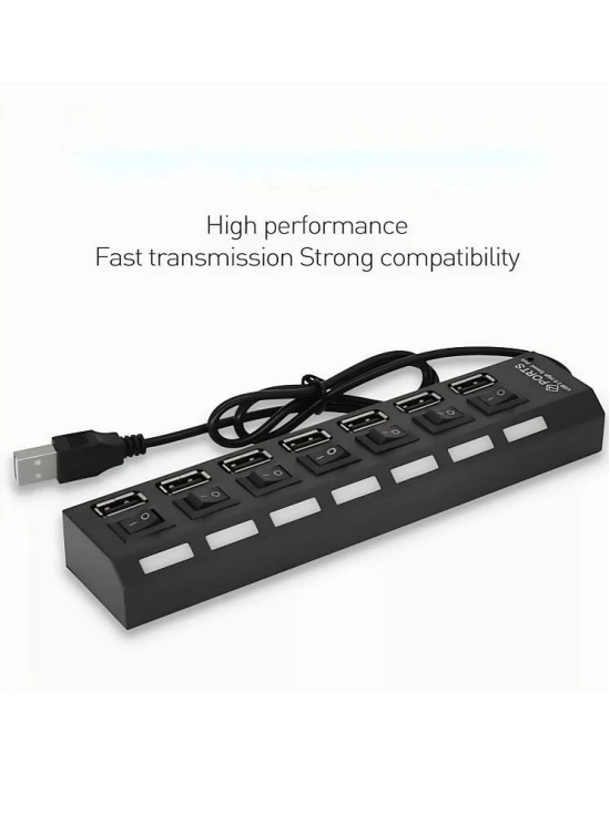 UGPro 7 port USB Hub High-Speed Splitter with Separate On / Off Switch