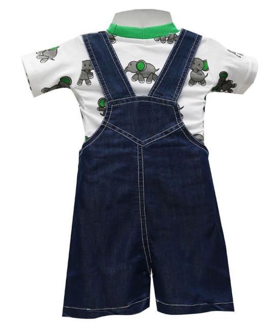 Balloons Multicolor Denim Rompers - 0-6 Months