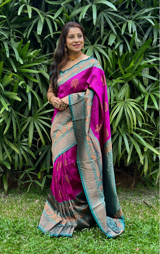 Soft Brocade Silk Saree (adi80414)