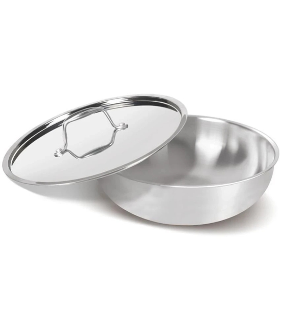 Milton Pro Cook Triply Stainless Steel Tasla with Lid, 18 cm / 1 Litre