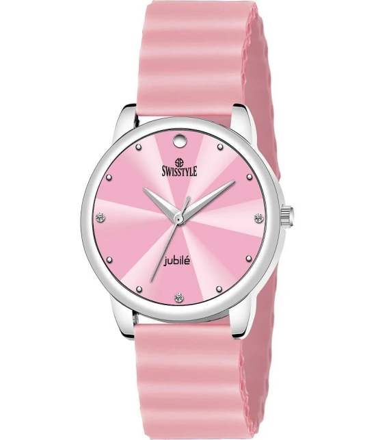 Swisstyle Pink Silicon Analog Womens Watch