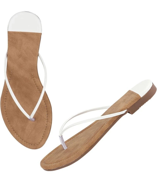 Shoetopia - White Womens Flats - None