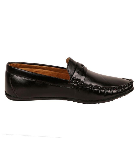 SHOES KINGDOM Black Loafers - 8